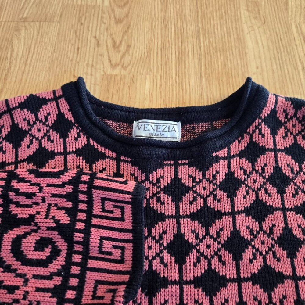 Vintage Venezia Lane Bryant Sweater 18/20 Geo Knit‎
